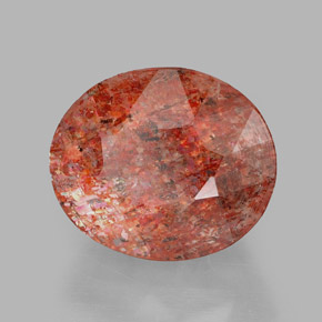 2.75 ct Orange Sunstone Stone, Natural Sunstone in Oval Facet Shape for Sale