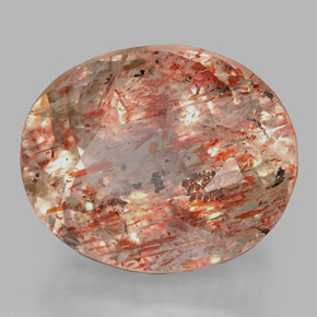 4.50 ct Orange Sunstone Stone, Natural Sunstone in Oval Facet Shape for Sale
