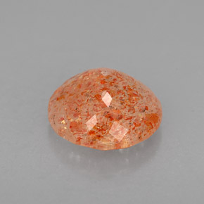 Sunstone Gemstone in 8.6 mm Size for Sale, Sunstone Stone in Orange Color