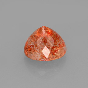 Sunstone Gemstone in 7.9 x 6.9 mm Size for Sale, Sunstone Stone in Orange Color