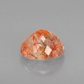 Sunstone Gemstone in 8 x 6.5 mm Size for Sale, Sunstone Stone in Orange Color