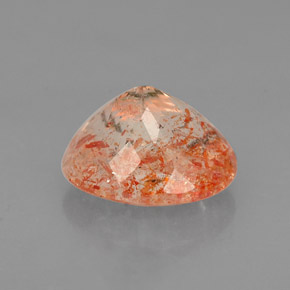 Sunstone Gemstone in 7.9 x 6.6 mm Size for Sale, Sunstone Stone in Orange Color