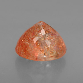 Sunstone Gemstone in 7.8 x 6.6 mm Size for Sale, Sunstone Stone in Orange Color
