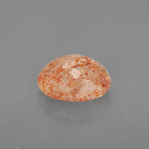 Sunstone Gemstone in 7.8 x 6.3 mm Size for Sale, Sunstone Stone in Orange Color
