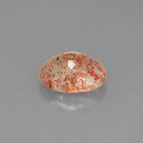 Sunstone Gemstone in 7.5 x 5.9 mm Size for Sale, Sunstone Stone in Orange Color