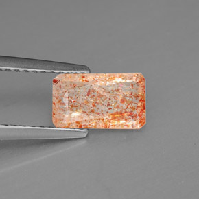 1.15 ct Orange Sunstone Stone, Natural Sunstone in Octagon / Scissor Cut Shape for Sale