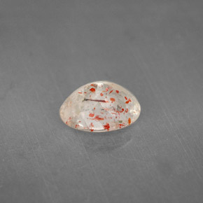 Sunstone Gemstone in 9 x 7.4 mm Size for Sale, Sunstone Stone in Orange Color