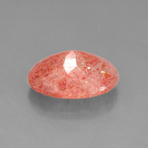 Sunstone Gemstone in 11.4 x 8.3 mm Size for Sale, Sunstone Stone in Orange Color