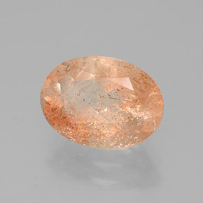 2.00 ct Orange Sunstone Stone, Natural Sunstone in Oval Facet Shape for Sale