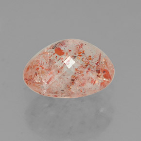 Sunstone Gemstone in 8.6 x 7.1 mm Size for Sale, Sunstone Stone in Orange Color