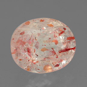 1.45 ct Orange Sunstone Stone, Natural Sunstone in Oval Facet Shape for Sale