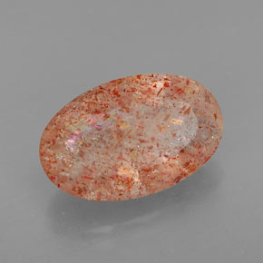 4.06 ct Orange Sunstone Stone, Natural Sunstone in Oval Facet Shape for Sale