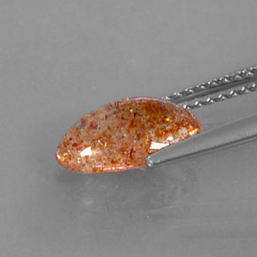 Sunstone Gemstone in 10.3 x 6.5 mm Size for Sale, Sunstone Stone in Orange Color