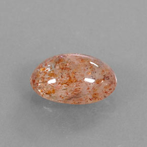 2.18 ct Orange Sunstone Gemstone, Sunstone Gem in Oval Cabochon Shape for Sale.
