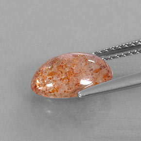 Sunstone Gemstone in 10 x 8 mm (calibrated) Size for Sale, Sunstone Stone in Orange Color