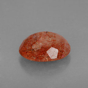 Sunstone Gemstone in 12.5 x 9.2 mm Size for Sale, Sunstone Stone in Orange Color