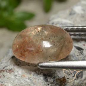 Sunstone Gemstone in 10 x 8.5 mm Size for Sale, Sunstone Stone in Medium Orange Color