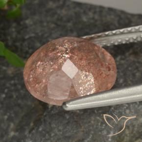 Sunstone Gemstone in 10 mm (calibrated) Size for Sale, Sunstone Stone in Light Orange Color