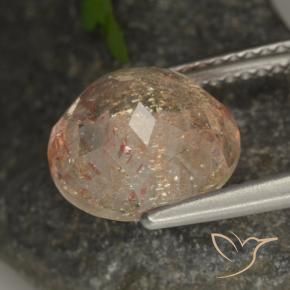 Sunstone Gemstone in 10 mm (calibrated) Size for Sale, Sunstone Stone in Light Orange Color
