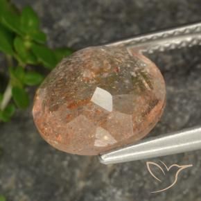 Sunstone Gemstone in 10 mm (calibrated) Size for Sale, Sunstone Stone in Light Orange Color