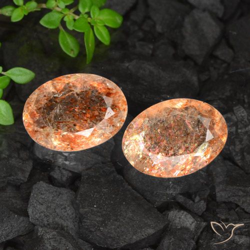 Light Orange Sunstone Gem - 4.9ct Oval Facet (ID: 475959)