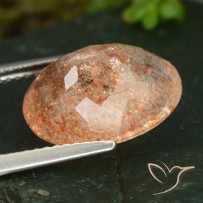 Sunstone Gemstone in 14 x 10 mm (calibrated) Size for Sale, Sunstone Stone in Light Orange Color