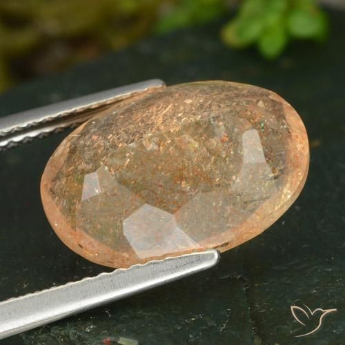 Sunstone Gemstone in 14 x 10 mm (calibrated) Size for Sale, Sunstone Stone in Reddish Orange Color