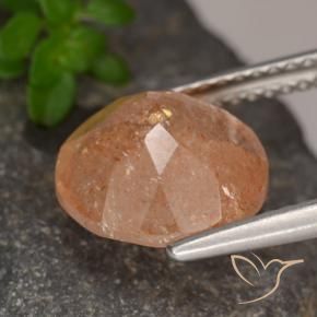 Sunstone Gemstone in 10 mm (calibrated) Size for Sale, Sunstone Stone in Light Orange Color