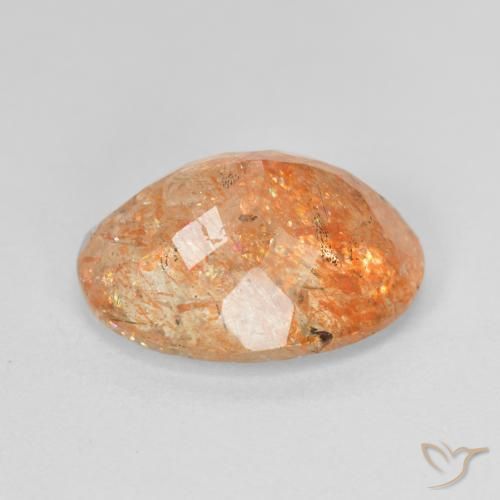 Sunstone Gemstone in 14 x 10 mm (calibrated) Size for Sale, Sunstone Stone in Medium Orange Color