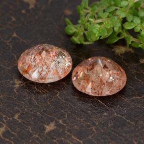 Sunstone Gemstones in 10 mm (calibrated) Size for Sale, Sunstone Stones in Light Orange Color