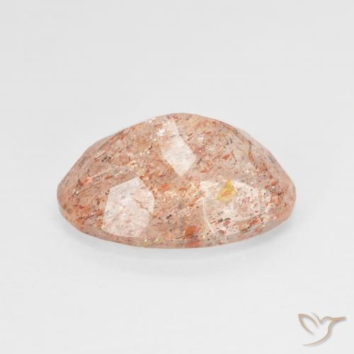Sunstone Gemstone in 14 x 10 mm (calibrated) Size for Sale, Sunstone Stone in Peach Orange Color