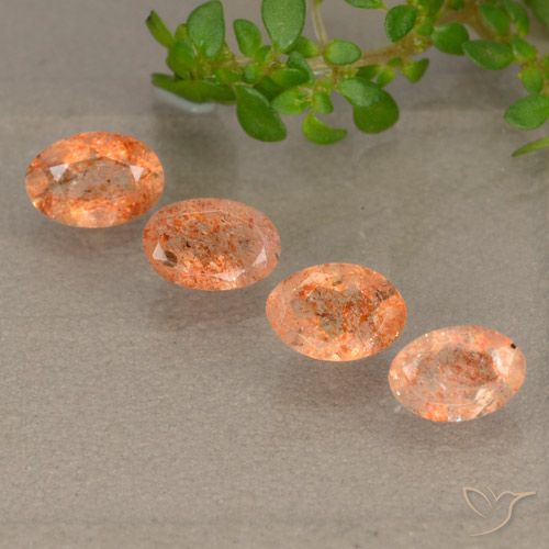 2.04ctw Natural Warm Orange Sunstone, Oval, Translucent
