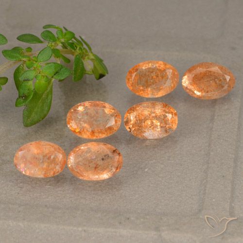 3.03ctw Natural Deep Orange Sunstone, Oval, Translucent, Photo A
