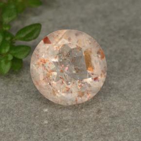 Blanco naranja Piedra del Sol Gema - 2.7ct Faceta Redonda (ID: 480641)