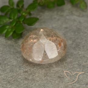 Sunstone Gemstone in 9 mm (calibrated) Size for Sale, Sunstone Stone in Light Tiger Orange Color