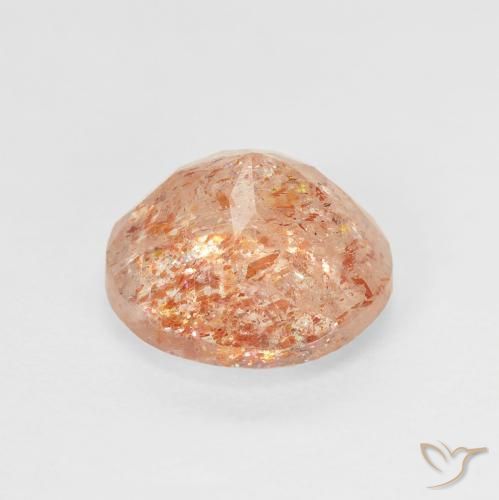 Sunstone Gemstone in 8.5 mm (calibrated) Size for Sale, Sunstone Stone in Light Orange Color