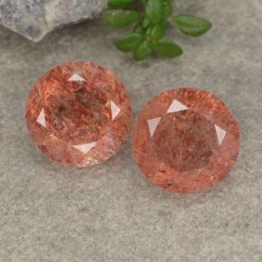 2.4ct Round Facet Orange Sunstone for sale thumb image of 2.4ct Round Facet Orange Sunstone (ID: 480660)