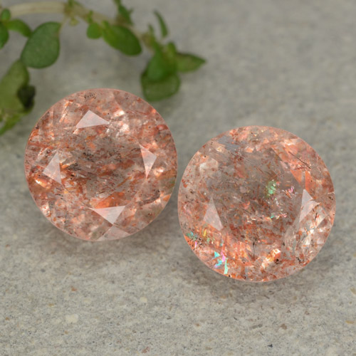 Light Orange Sunstone Gem - 2.8ct Round Facet (ID: 480763)