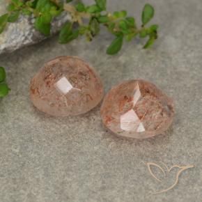 Sunstone Gemstones in 9 mm (calibrated) Size for Sale, Sunstone Stones in Medium-Light Orange Color