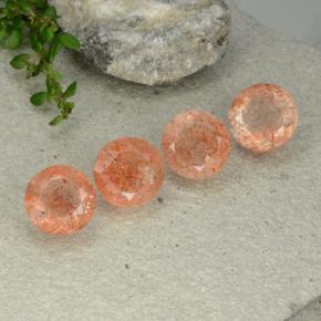 2.7ct Round Facet Orange Sunstone Gem for sale 2.7ct Round Facet Orange Sunstone Gem (ID: 480906)