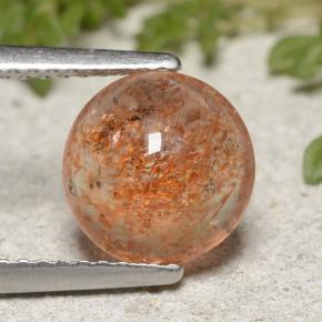 2ct Round Cabochon Orange Sunstone Gem for sale 2ct Round Cabochon Orange Sunstone Gem (ID: 482188)