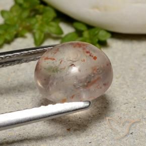 Sunstone Gemstone in 8.5 mm (calibrated) Size for Sale, Sunstone Stone in Orange White Color