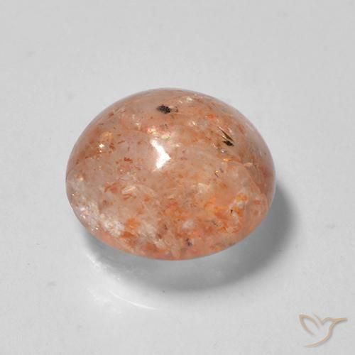 Sunstone Gemstone in 8.5 mm (calibrated) Size for Sale, Sunstone Stone in Reddish Orange Color