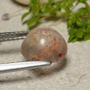 Sunstone Gemstone in 8.5 mm (calibrated) Size for Sale, Sunstone Stone in Light Orange Color