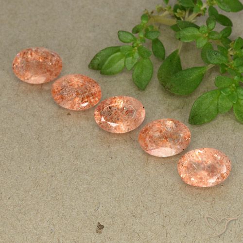 3.72ctw Natural Medium-Light Orange Sunstone, Oval, Translucent, Photo A