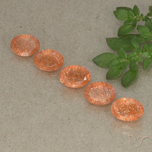 4.20ctw Natural Medium Orange Sunstone, Oval, Translucent, Photo A