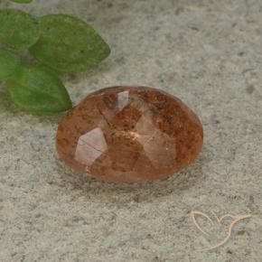 Sunstone Gemstone in 12 x 10 mm (calibrated) Size for Sale, Sunstone Stone in Warm Orange Color