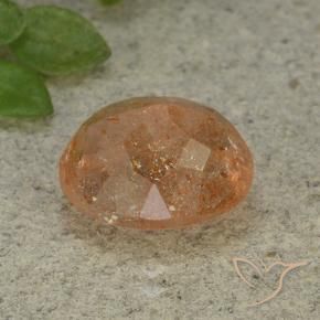 Sunstone Gemstone in 12 x 10 mm (calibrated) Size for Sale, Sunstone Stone in Warm Orange Color