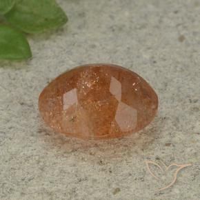 Sunstone Gemstone in 12 x 10 mm (calibrated) Size for Sale, Sunstone Stone in Reddish Orange Color