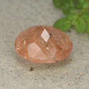 Sunstone Gemstone in 12 x 10 mm (calibrated) Size for Sale, Sunstone Stone in Light Orange Color
